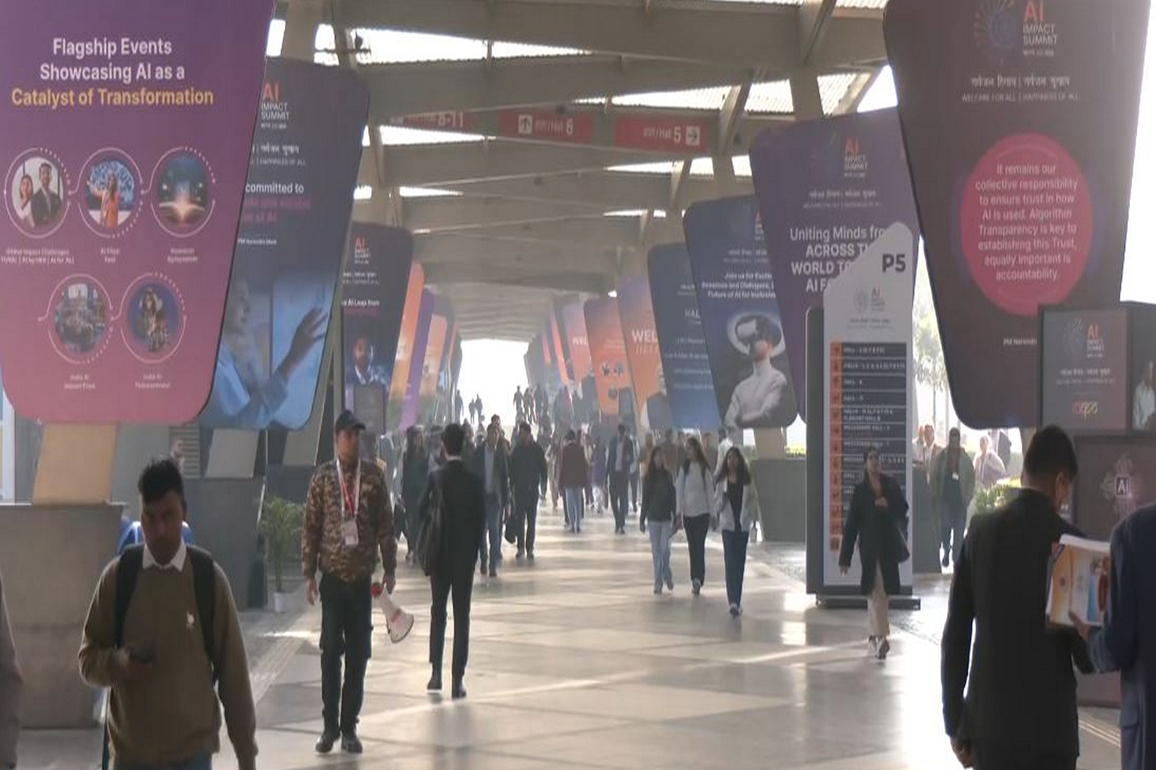 New Delhi: Bharat Mandapam gears up for India AI Impact Summit 2026