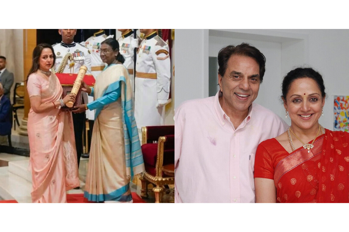 "Tears welled up..." : Hema Malini recalls feeling Dharmendra's "warm presence" while receiving Padma Vibhushan on his behalf