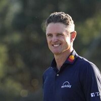 Justin Rose debuting clubs from F1's McLaren at Cadillac Championship