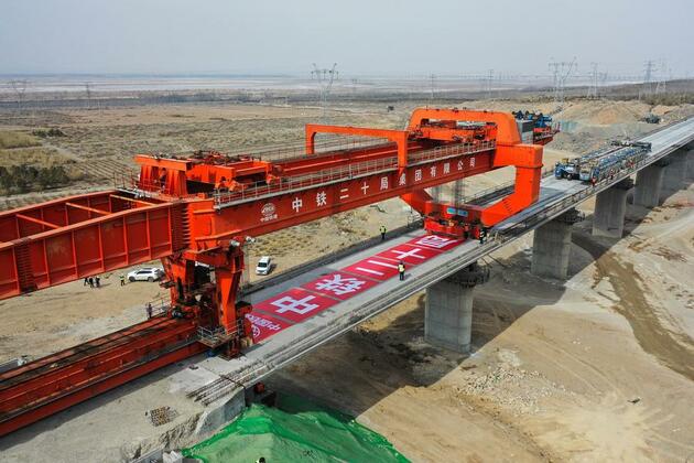 RailwayAlbum: Construction of Baotou-Yinchuan High-speed Railway achieves key milestone