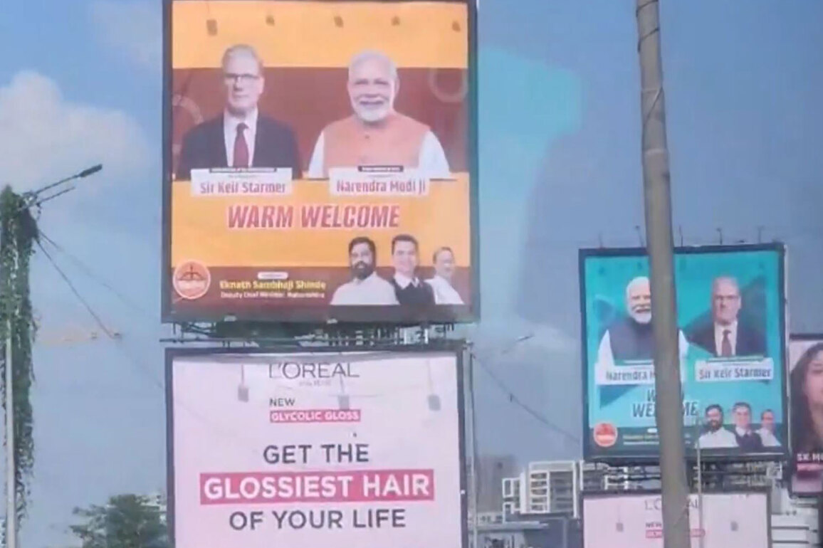 Mumbai greets UK PM Keir Starmer with billboards and warmth on maiden India visit