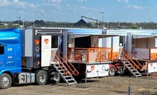  The HEART 5 mobile testing unit at the Rolleston mine in Queensland.