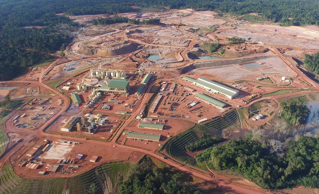 The Merian gold mine in Suriname