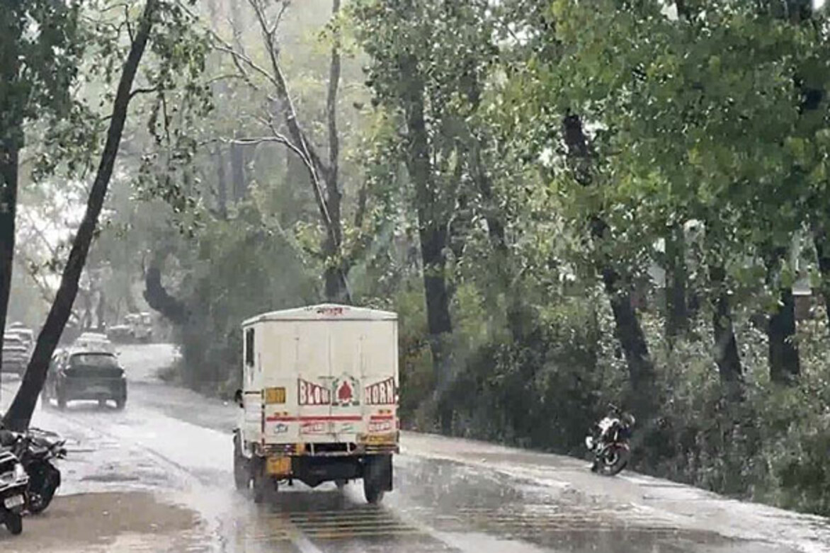 Himachal: Dhauladhar mountain ranges receive fresh snowfall, rain lashes Dharamshala
