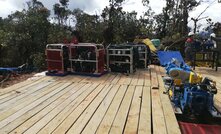  The second rig being choppered into Porvenir in Ecuador