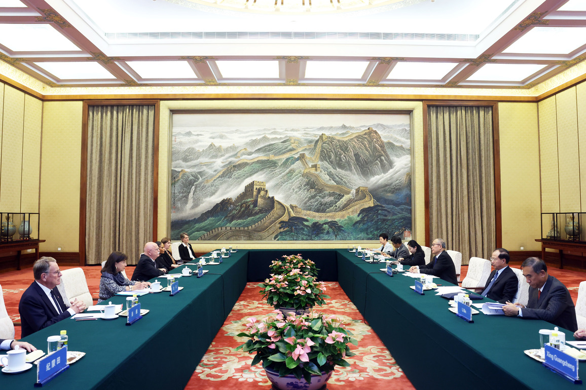 CHINA-BEIJING-LI HONGZHONG-FRENCH SENATE DELEGATION-MEETING (CN)