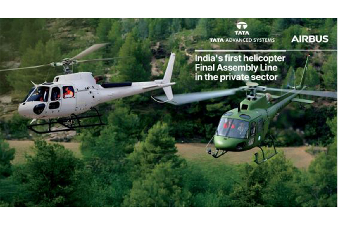 Tata to set up India's first private helicopter final assembly for Airbus H125