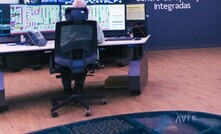 Sala de controle de usina modelo da Vale Itabira Conceição automação