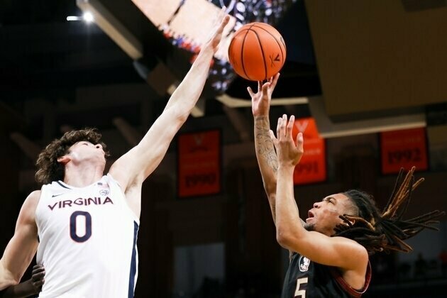 Andrew Rohde's late 3 vaults Virginia over Florida State