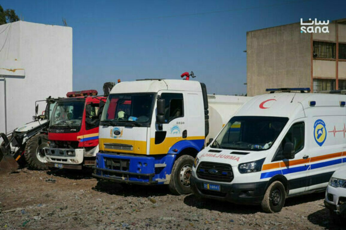 A new civil defense center in Tal Kalakh, Homs Countryside