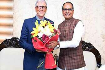 Shivraj Singh Chauhan discusses with Bill Gates various topics on agriculture, rural development