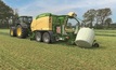  Krone has upgraded its Comprima baler wrapper range with the launch of the CV 150 XC Plus. Image courtesy Krone.