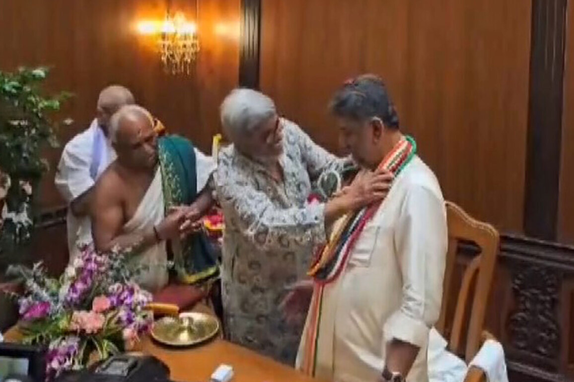 DK Shivakumar takes charge as Karnataka Chief Minister