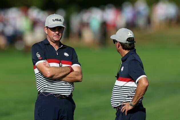 U.S. won't 'panic,' will start stars for Ryder Cup Saturday foursomes