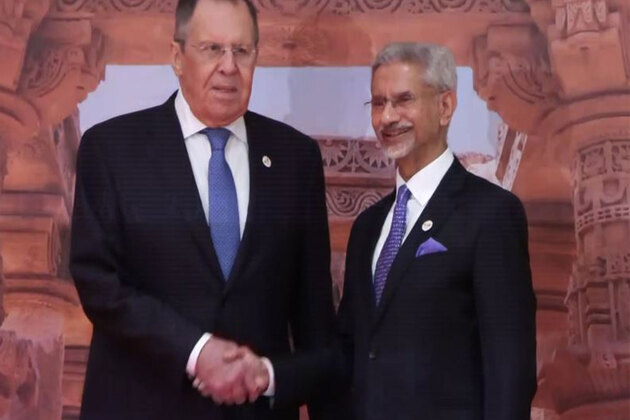 EAM Jaishankar welcomes Russian FM Sergey Lavrov at BRICS Foreign Ministers' meeting