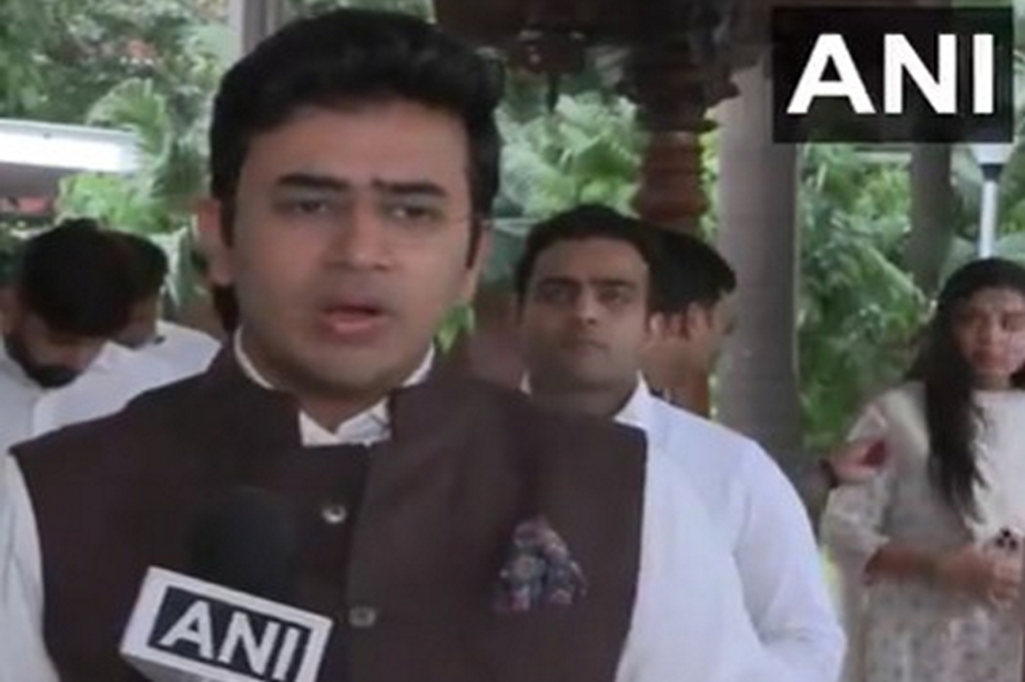 BJP MP Tejasvi Surya wishes Jagdeep Dhankhar long life and good health