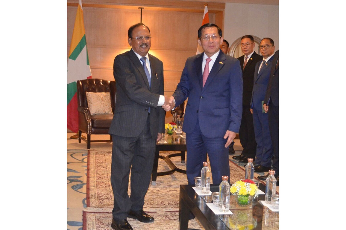 NSA Doval calls on Myanmar President on his maiden visit