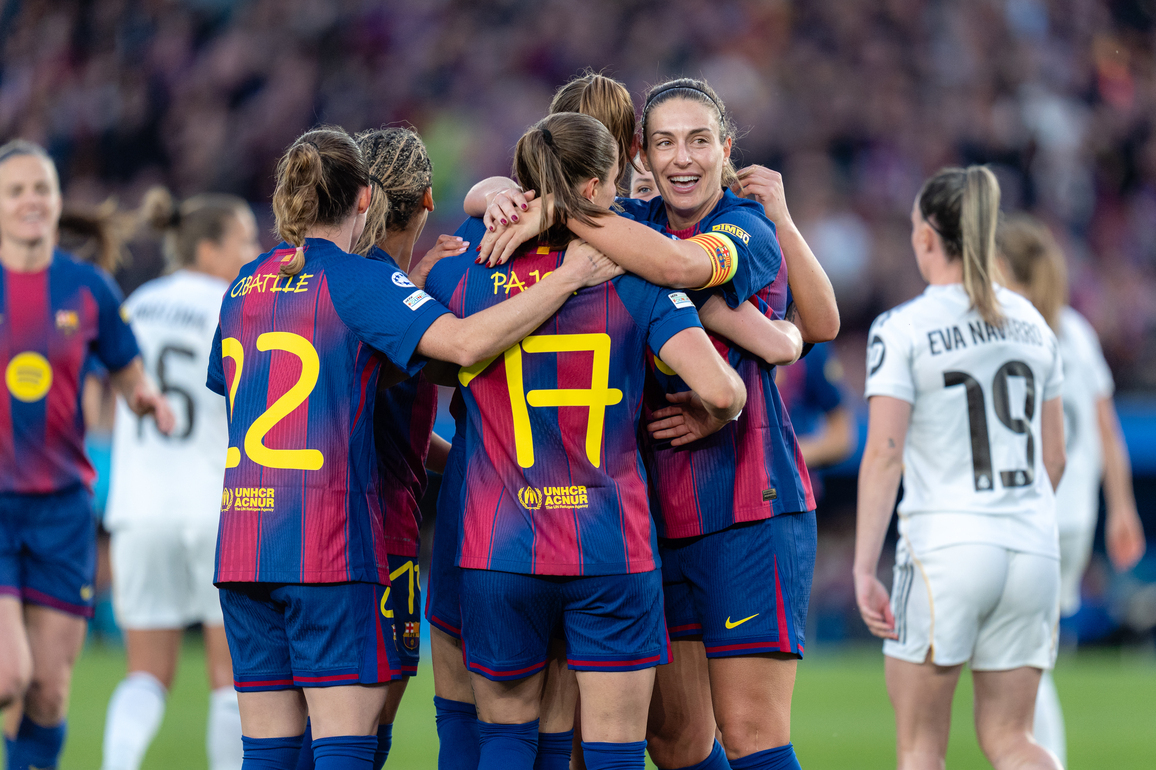 (SP)SPAIN-BARCELONA-FOOTBALL-WOMEN'S CHAMPIONS LEAGUE-BARCELONA VS REAL MADRID