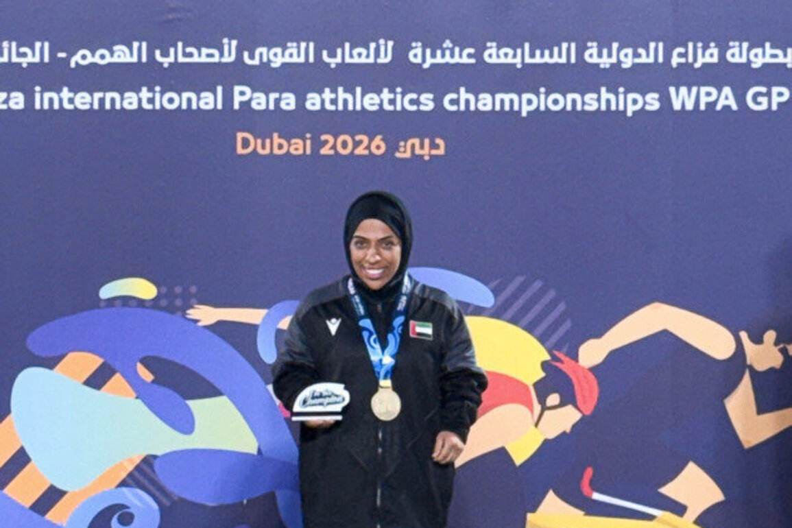 Seven new medals for UAE at Fazza International Para Athletics Championships