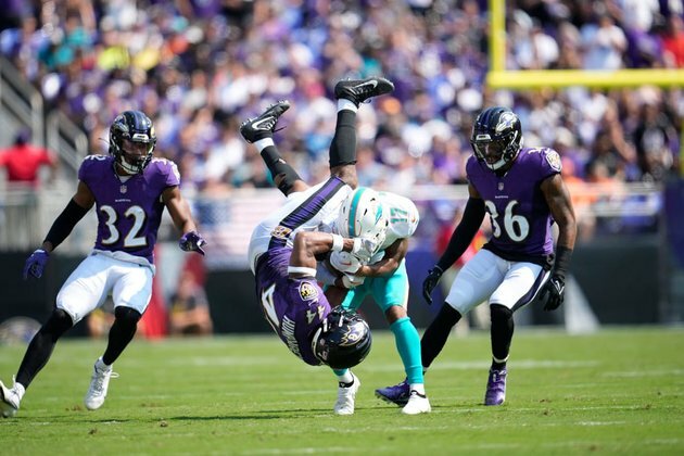 Ravens Snap Counts & Grades, Week 2 vs. Dolphins