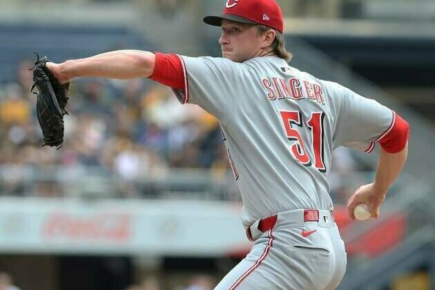 Reds' Brady Singer looks to right ship in first start vs. Kansas City