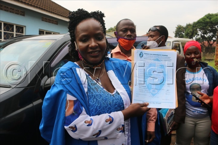 Nabilah after being rejected by FDC at the party offices in Najjanankumbi recently. 