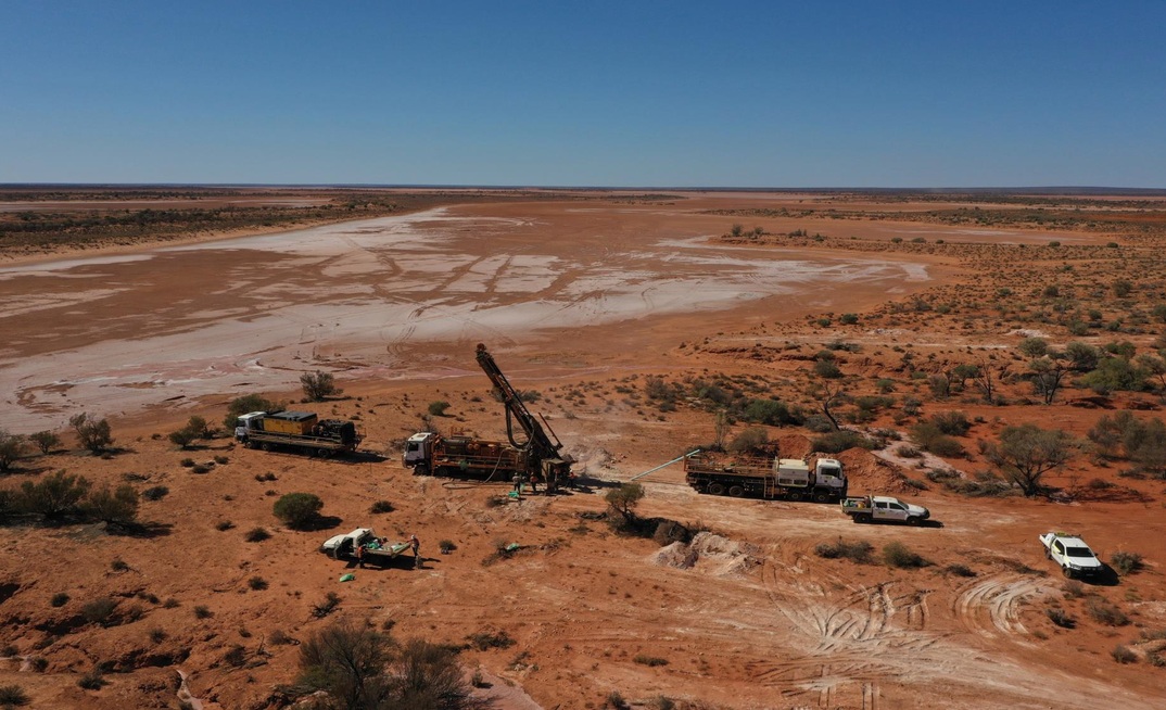 Drilling at Lake Carey
