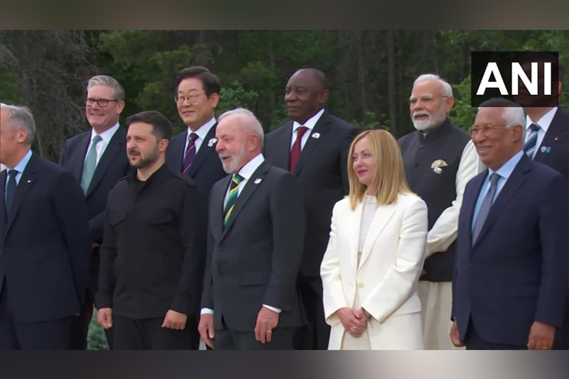 PM Modi joins world leaders for group photo at 51st G7 Summit