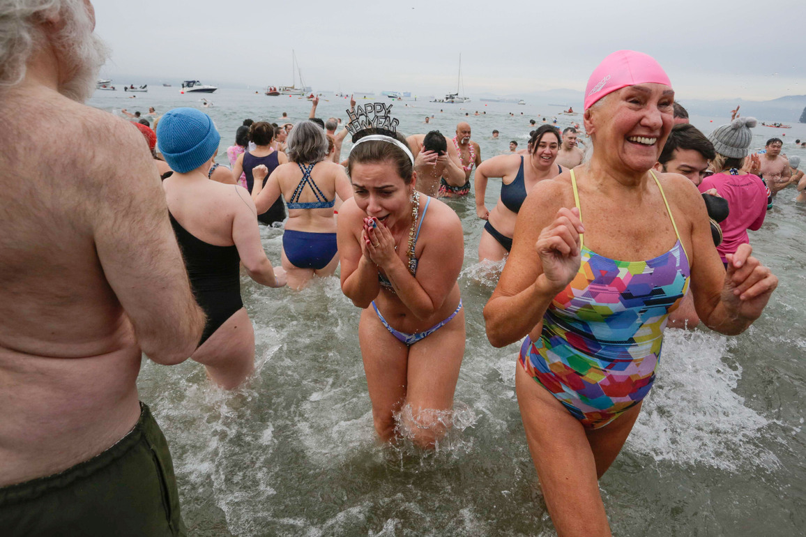 CANADA-VANCOUVER-NEW YEAR-POLAR BEAR SWIM