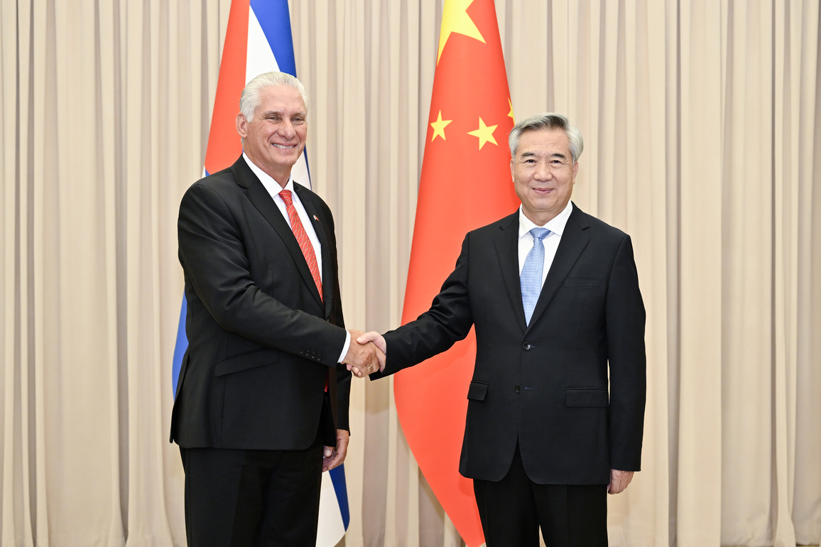 CHINA-BEIJING-LI XI-CUBAN PRESIDENT-MEETING (CN)