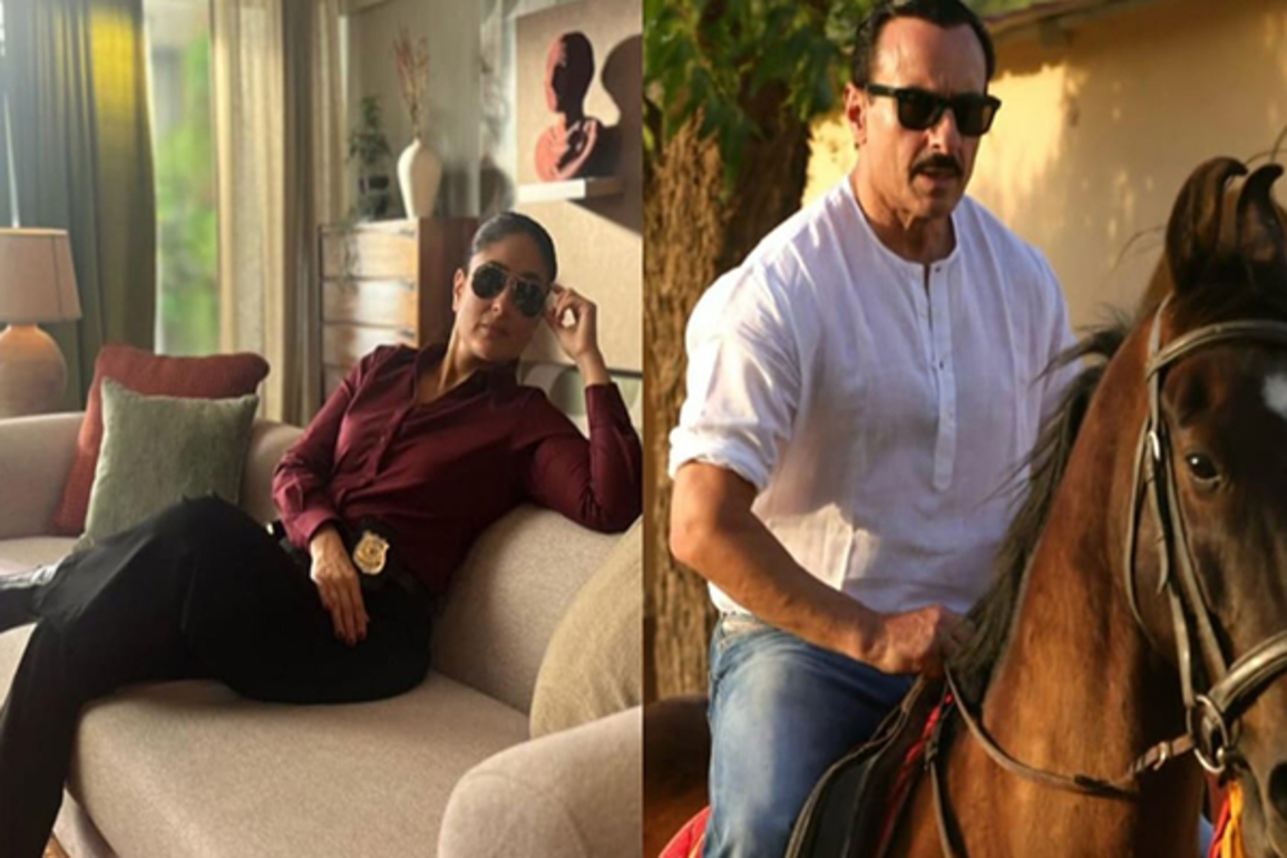 Bebo 'plays cop' for a day, finds husband Saif Ali Khan "guilty of his good looks"
