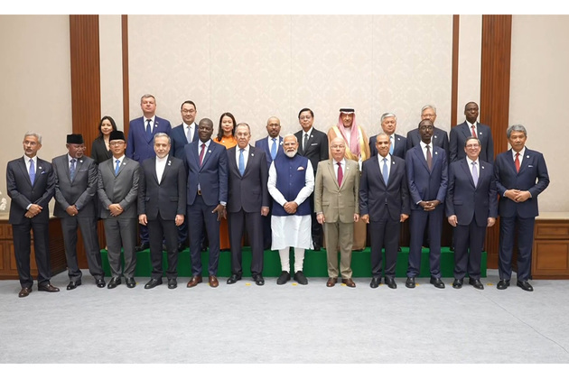 PM Modi meets Russian, Iranian, Brazilian and other BRICS foreign ministers