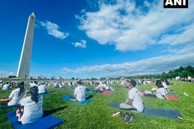 Indian embassy organises Yoga session in Washington DC ahead of International Day of Yoga