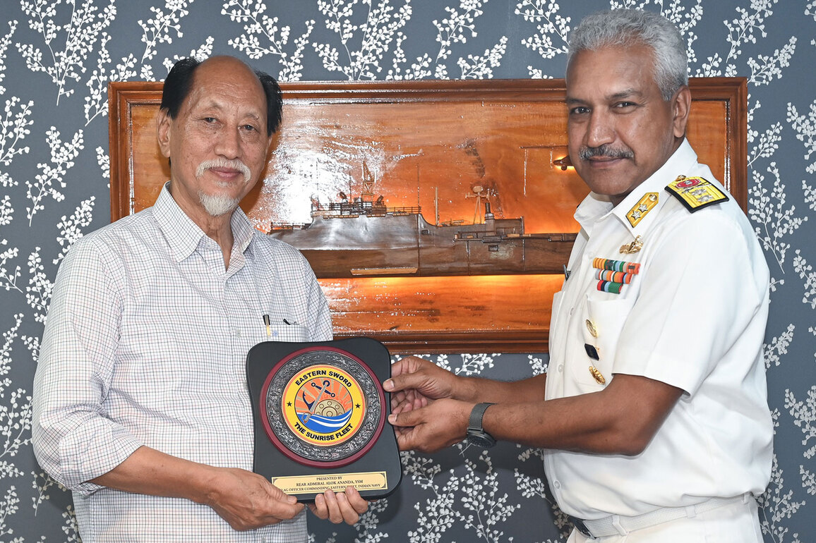 Nagaland CM Neiphiu Rio visits Indian Navy frontline platforms in Visakhapatnam