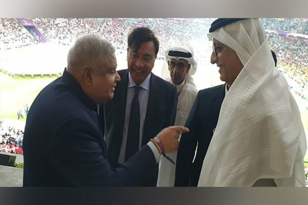 VP Dhankar joins Qatari Emir Tamim Bin Hamad in inauguration of the FIFA World Cup 2022