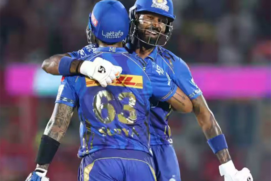 MI post 217/2 against RR after a stellar opening stand, late onslaught