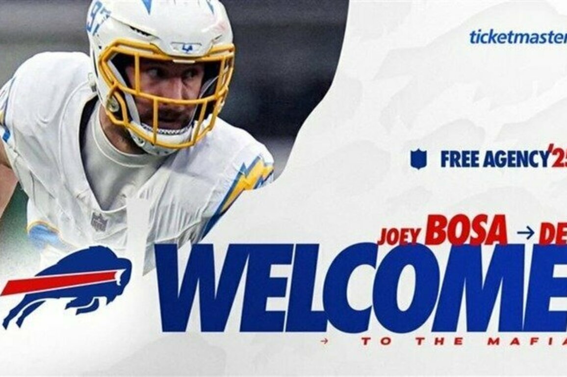 Buffalo Bills sign five-time Pro Bowl DE Joey Bosa to one-year deal