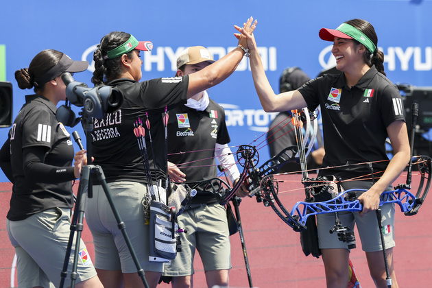 (SP)CHINA-SHANGHAI-ARCHERY WORLD CUP-COMPOUND WOMEN'S TEAM (CN)