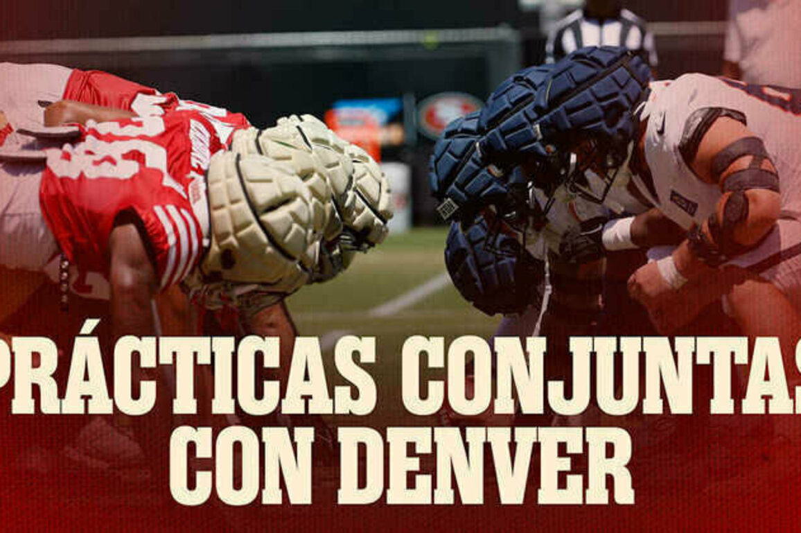 Los 49ers Practican Junto con los Broncos en el Da de Dwight Clark