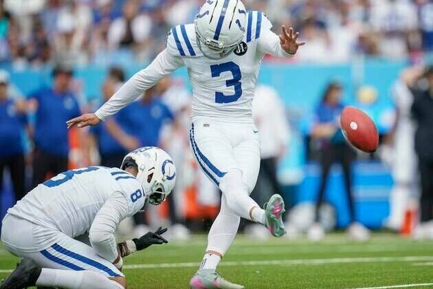 Colts K Spencer Shrader (knee) out for season