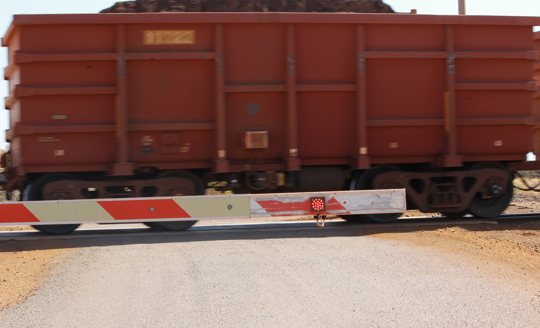 Rio Tinto rail car on its way to Karratha/Dampier.