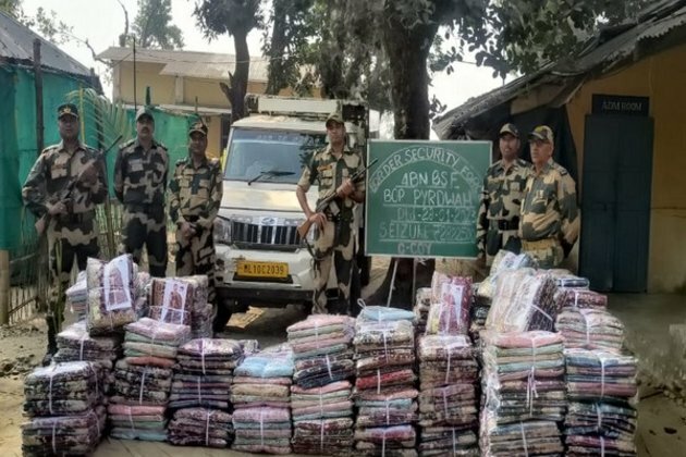 BSF foils bid to smuggle sarees worth Rs 22 lakh from Meghalaya to Bangladesh