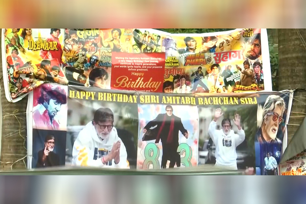 Amitabh Bachchan turns 83, fans gather outside Jalsa to celebrate his birthday