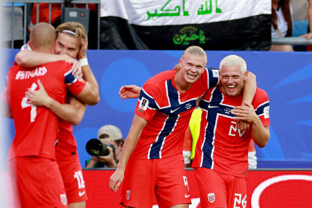 Erling Haaland shines on FIFA World Cup debut as Norway beat Iraq 4-1