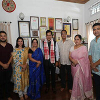 Union Minister Sonowal pays tribute at Bhupen Hazarika's home, honouring his legendary legacy