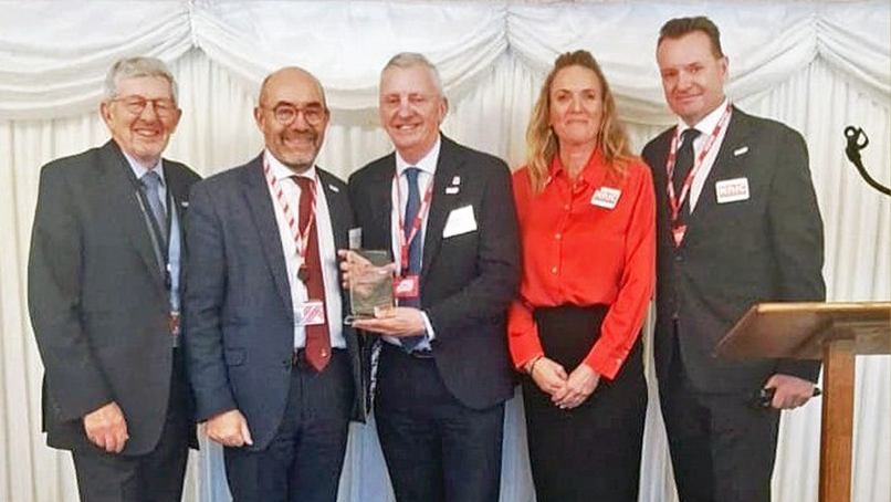 NHIC Presidents The Rt Hon. the Lord Foster of Bath, The Rt Hon. the Lord Knight of Weymouth, BMF CEO John Newcomb, NHIC CEO Anna Scothern, and NHIC Chairman Jon Vanstone.