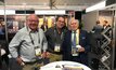 Tim Goyder (left) with Liontown managing director David Richards and former Australian prime minister John Howard at Diggers & Dealers 2019