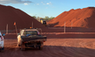  Stockpiled ore at Skardon River.