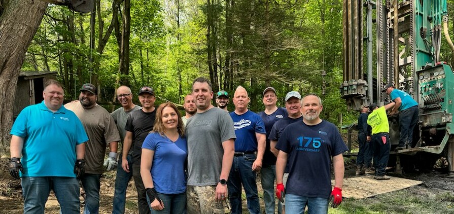 Xylem has brought clean water access to the Godin family of seven in Pennsylvania, US, through its Hometown H2O iniative Credit: Xylem
