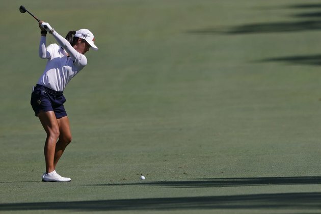 Celine Boutier (65) jumps into lead at LPGA Drive On
